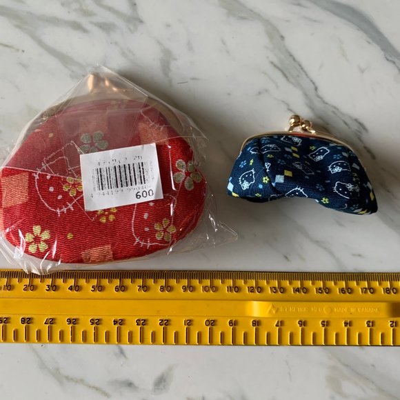 LOT of 5 HELLO KITTY POUCHES coin purses - Picture 7 of 9